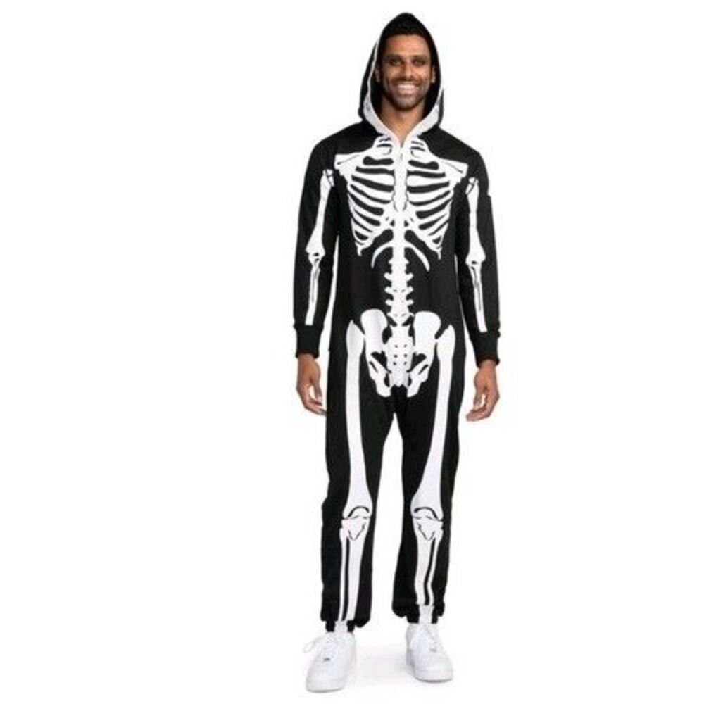 Tipsy Elves skeleton one piece costume Size M